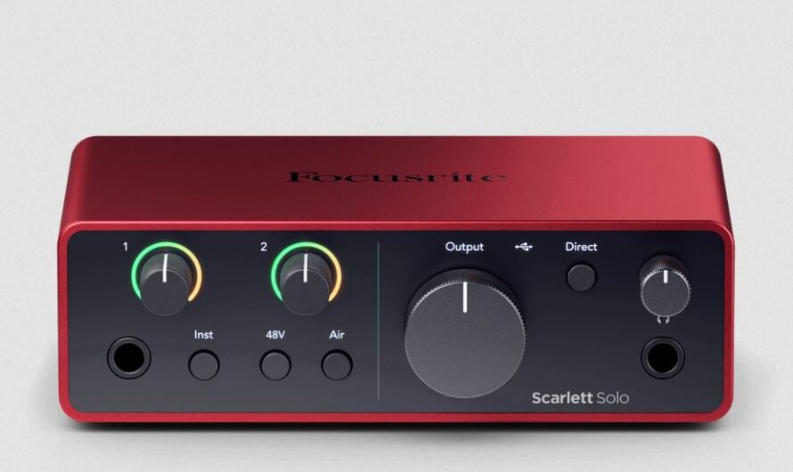 Focusrite Scarlett Solo 4e génération : tout savoir sur les nouveautés, le prix et les fonctionnalités de l’interface audio de référence pour musiciens